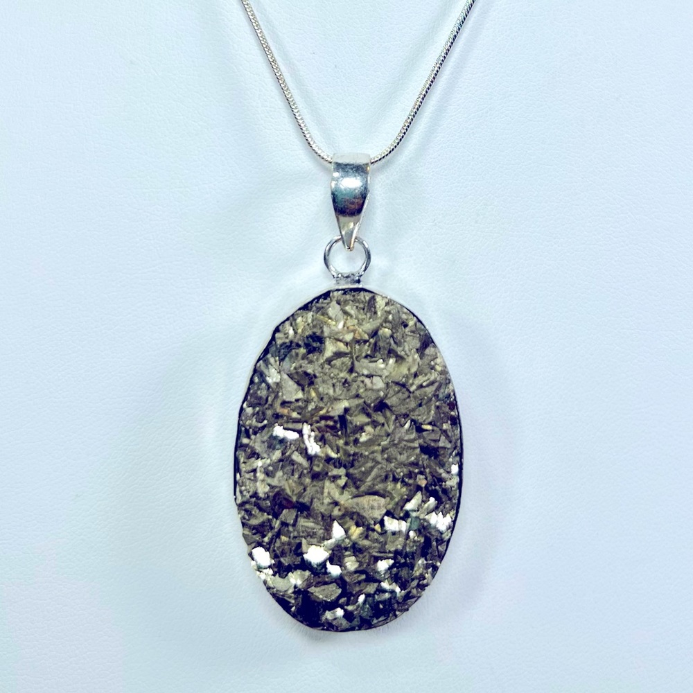 Apache Pyrite “Fools Gold” 925 Gemstone Pendant